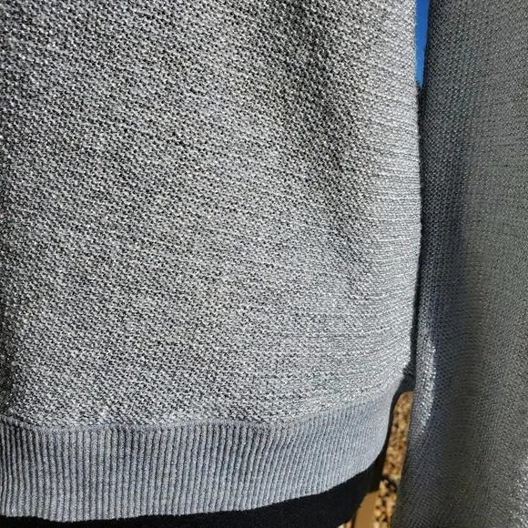 Juicy Couture Cardigan Bomber Women's Small Silver Mesh Full Zip Sweater Jacket - Picture 13 of 15